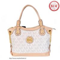 michael kors jacquard monogram groot vanille boekentassen Wholesale Website exyxl664